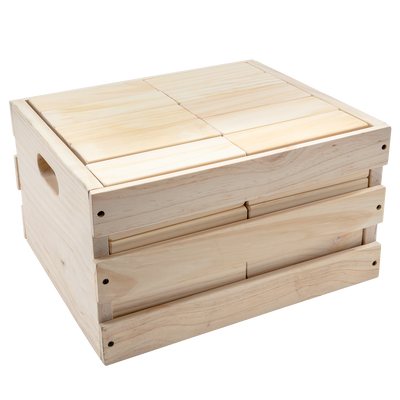 Large Toppling Tower with Storage Crate