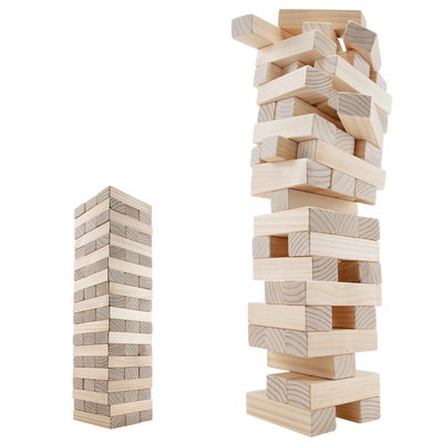 Large Toppling Tower with Carrying Case